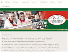 Tablet Screenshot of funke-schnorbus.de